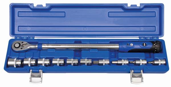 Projahn Drehmomentschlüssel Ratsche-Set TORQUE-PROFI 4% Toleranz Bereich: 40-200 Nm 1/2" 11-tlg.