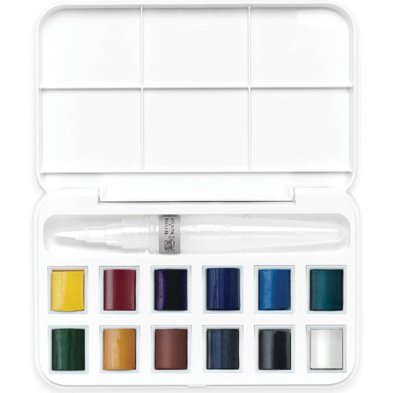 LEFRANC BOURGEOIS WINSOR & NEWTON Cotman Brush Pocket Set-0