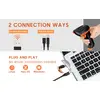 Symbolbild für D5100 2D Wireless Barcode Scanner Schwarz (ohne Stativ) USB Kabel + USB Wireless