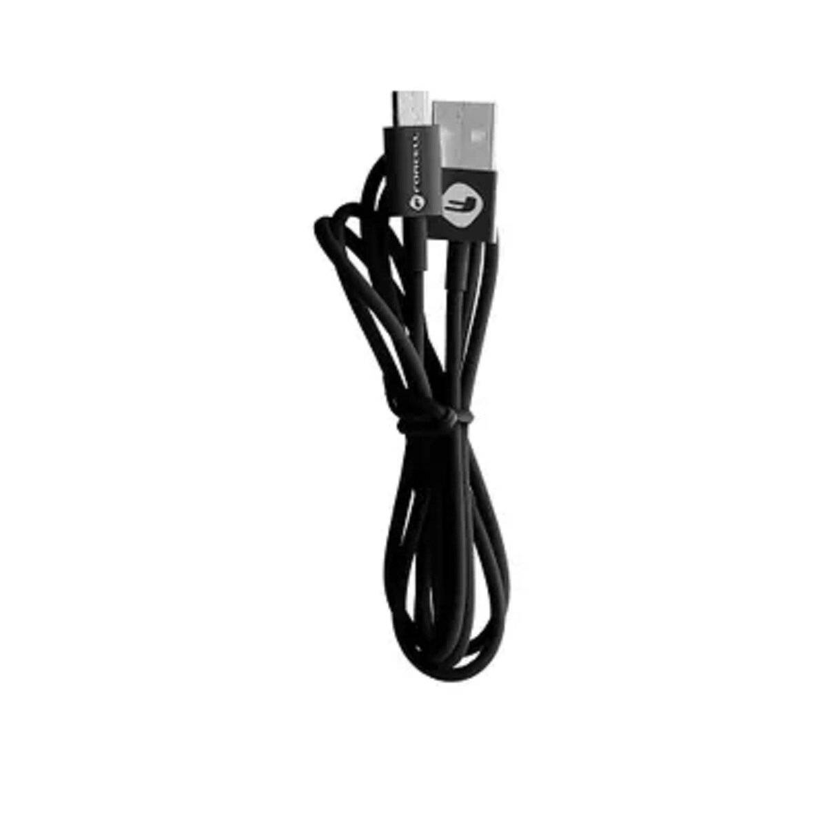 FORCELL Kabel USB auf Micro 2,4A C321 TUBA schwarz 1 Meter-1