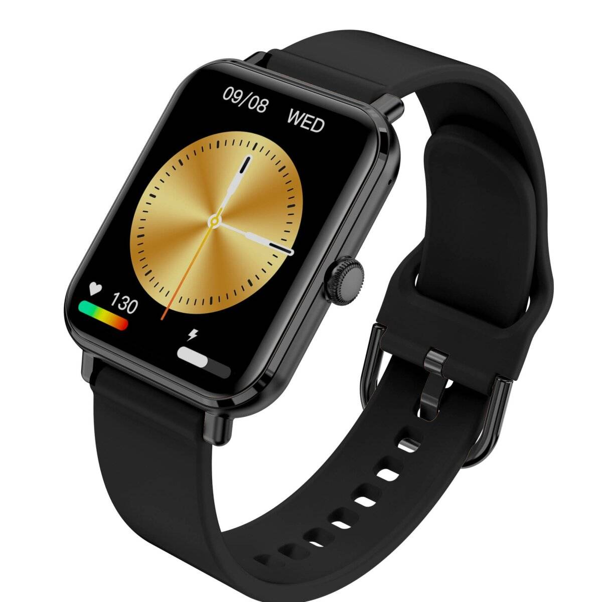 Smartwatch GRC Classic Anruf & SMS Touch Display AMOLED 1,78" Silikon Schwarz-0