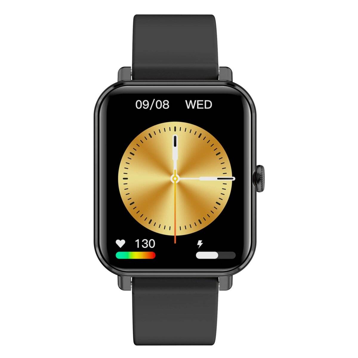 Smartwatch GRC Classic Anruf & SMS Touch Display AMOLED 1,78" Silikon Schwarz-1