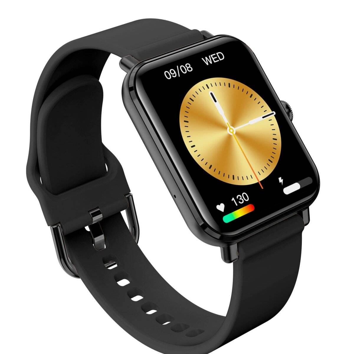 Smartwatch GRC Classic Anruf & SMS Touch Display AMOLED 1,78" Silikon Schwarz-2