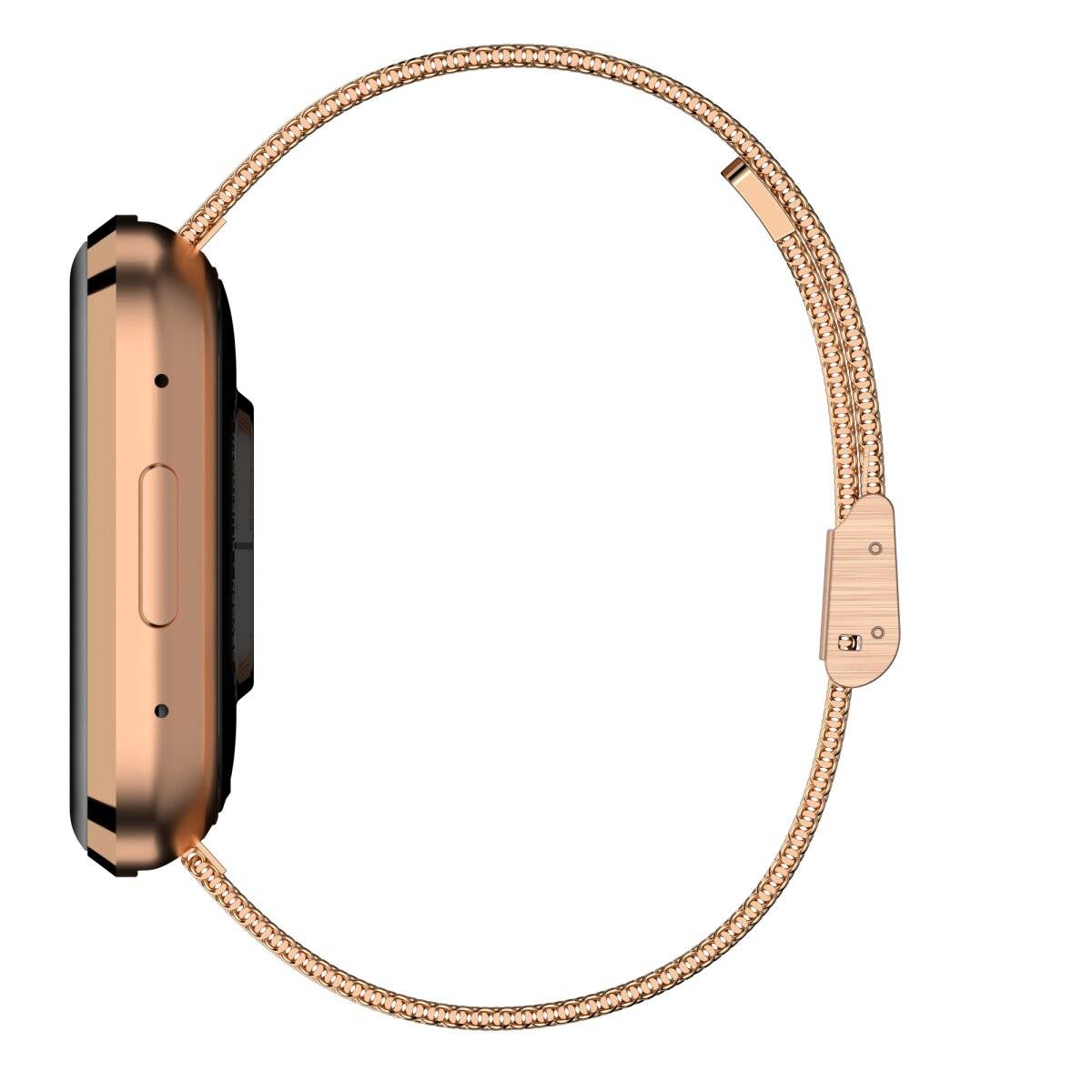 Smartwatch GRC Style Stahl Touch Display Anruf & SMS IP68 Wasserdicht Gold-3
