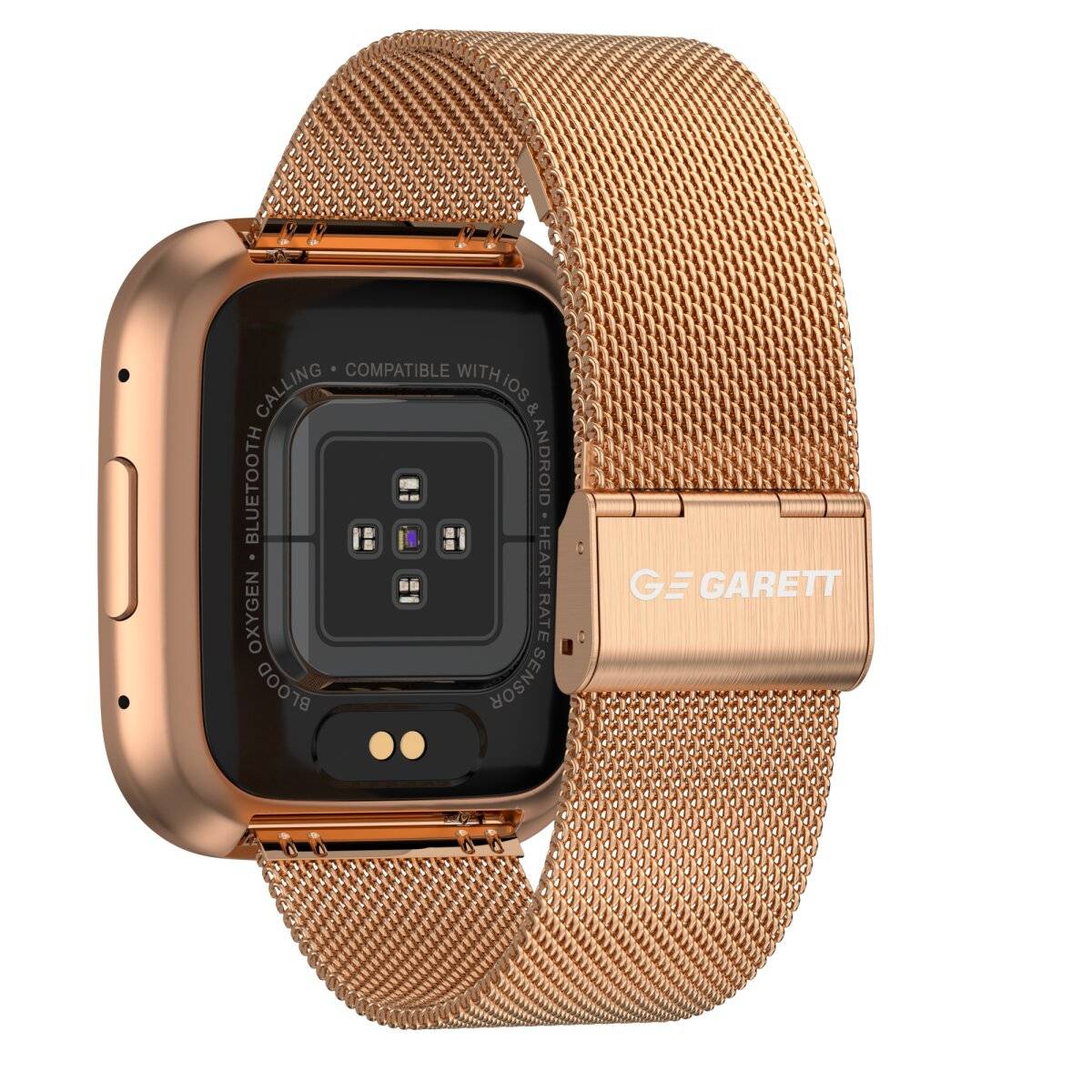 Smartwatch GRC Style Stahl Touch Display Anruf & SMS IP68 Wasserdicht Gold-4