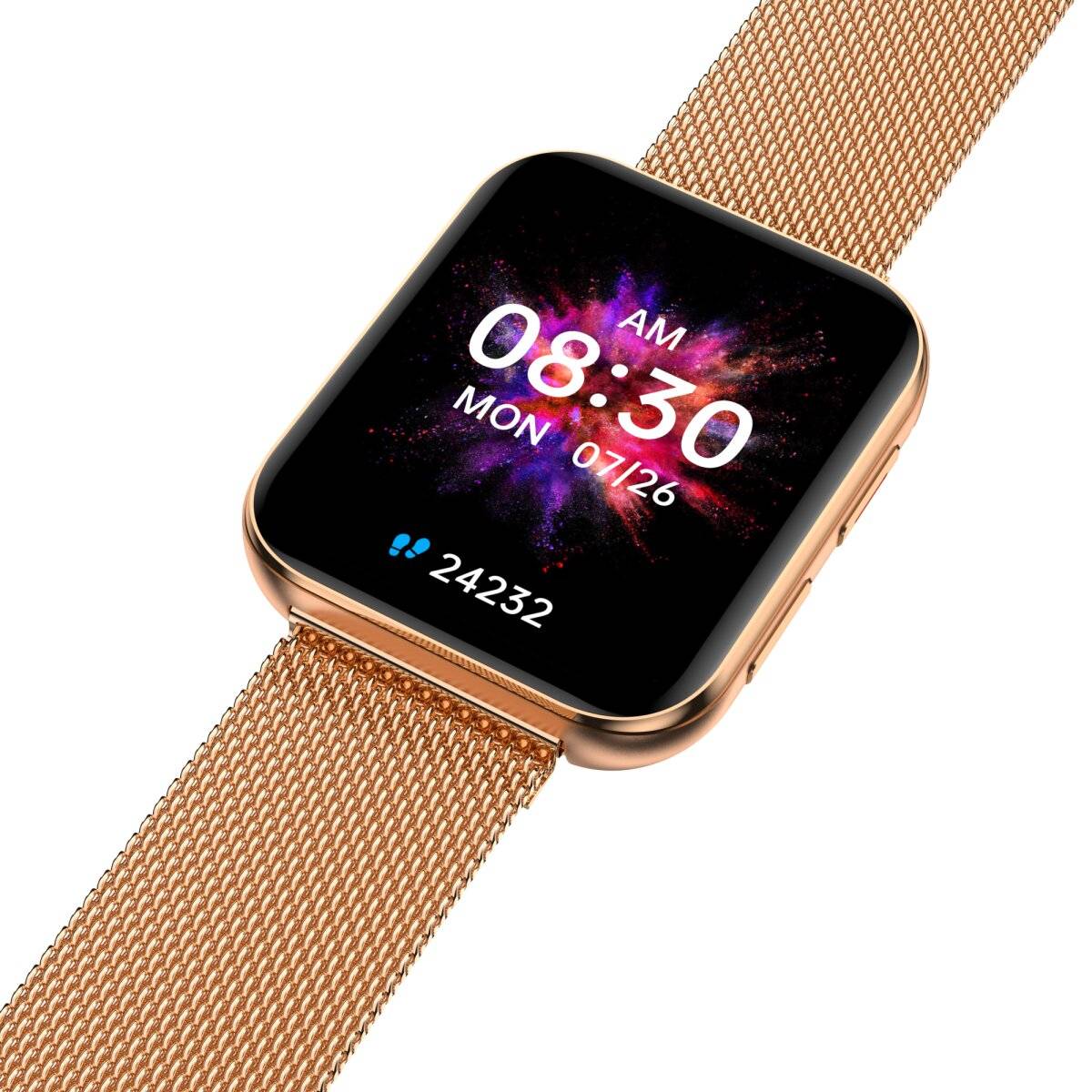 Smartwatch GRC Maxx Amoled HD Display 1,78" Anruf & SMS IP68 Wasserdicht Gold Stahl-2