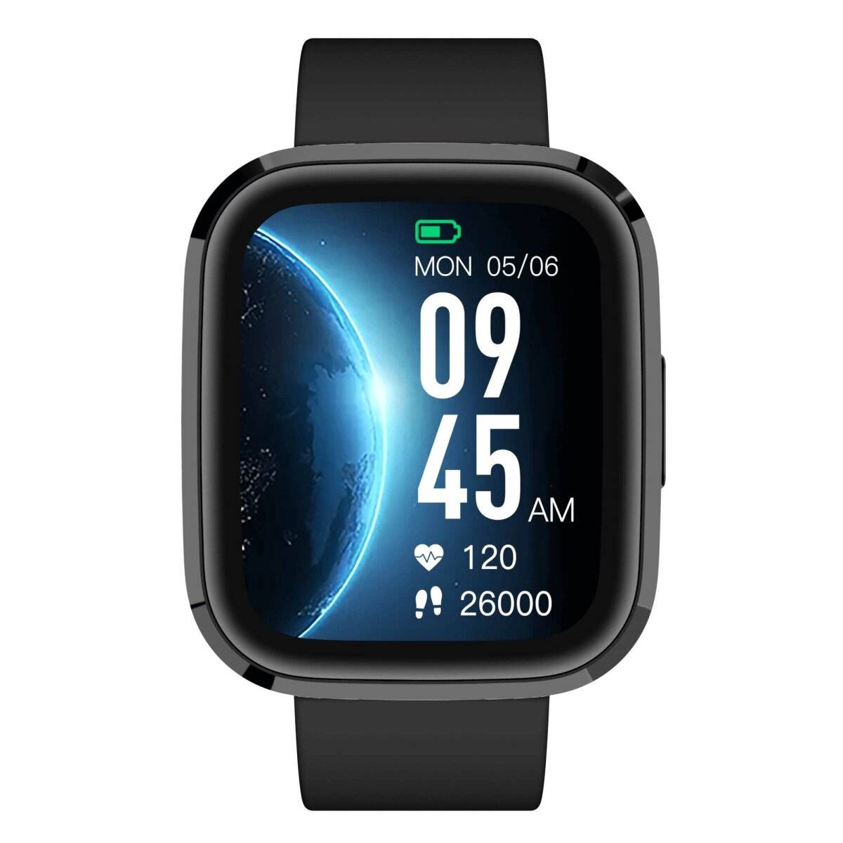 Smartwatch GRC Style Touch Display Anruf & SMS IP68 Wasserdicht Schwarz-0