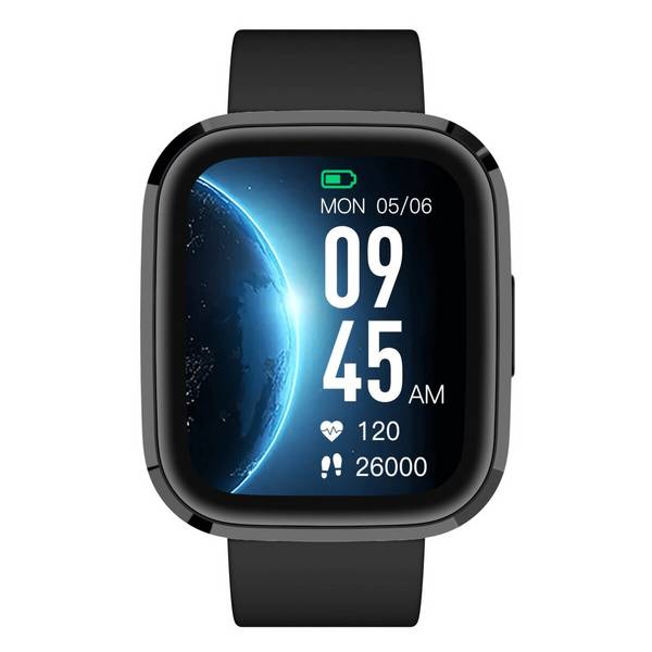 Smartwatch GRC Style Touch Display Anruf & SMS IP68 Wasserdicht Schwarz