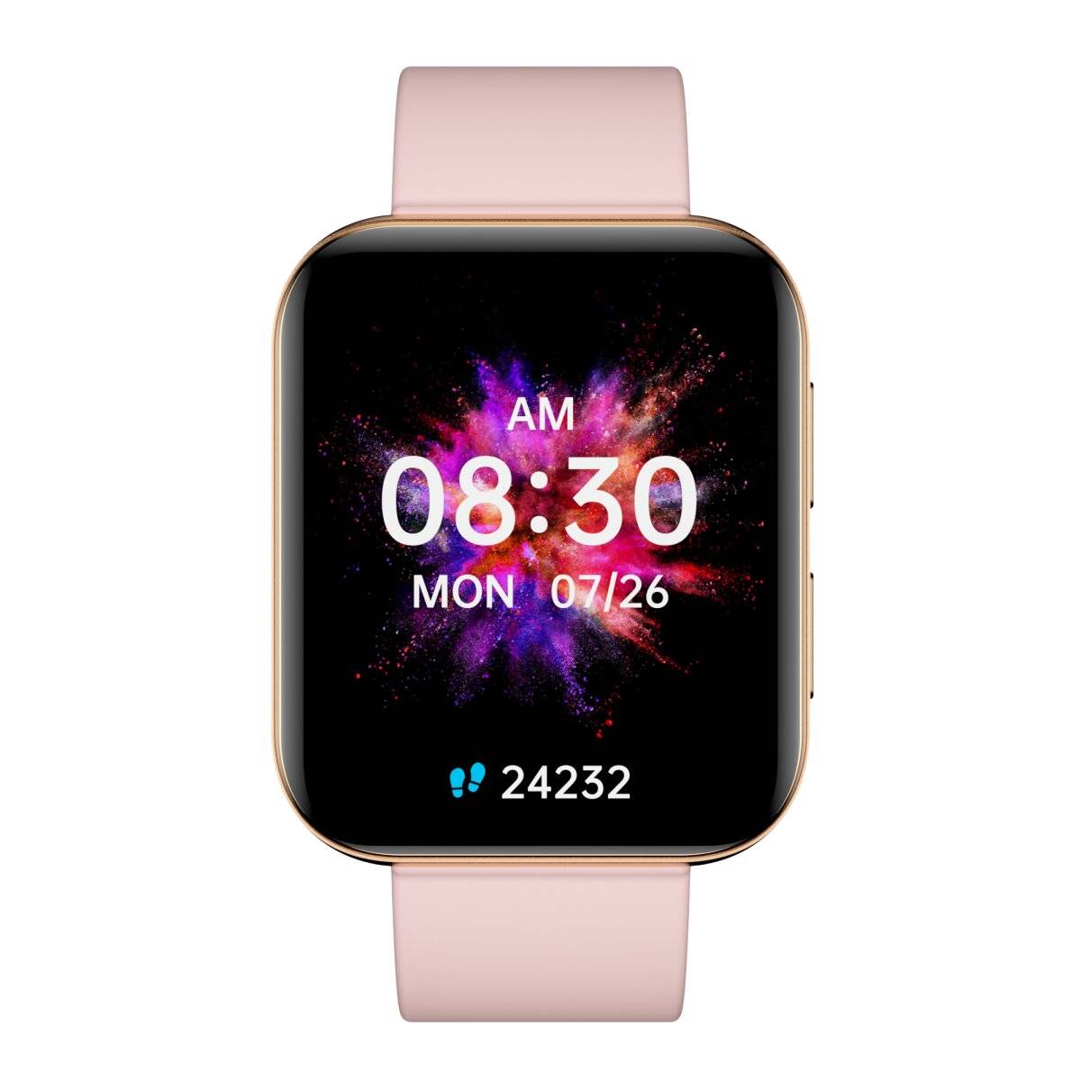 Smartwatch GRC Maxx Amoled HD Display 1,78" Anruf & SMS IP68 Wasserdicht Gold Armband Rosa-0