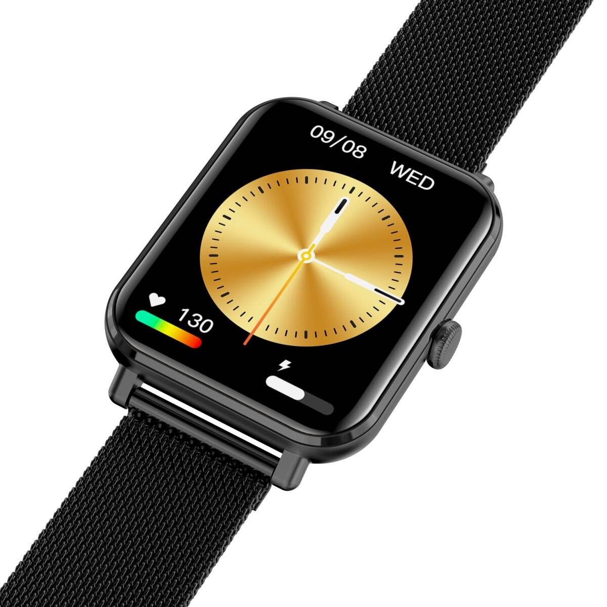 Smartwatch GRC Classic Anruf & SMS Touch Display AMOLED 1,78" Edelstahl Schwarz-2