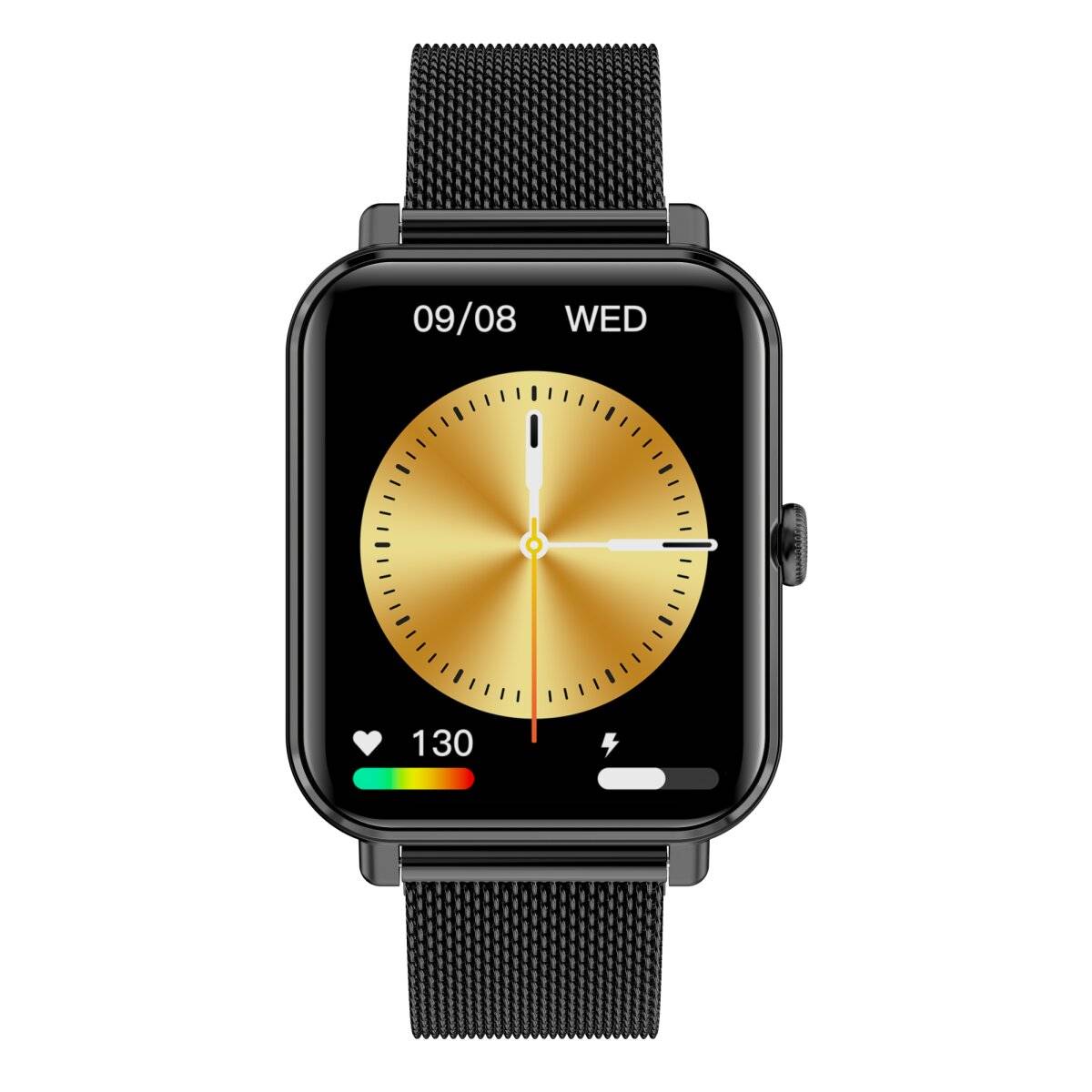 Smartwatch GRC Classic Anruf & SMS Touch Display AMOLED 1,78" Edelstahl Schwarz-4