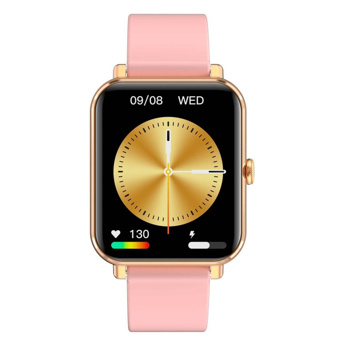 Smartwatch GRC Classic Anruf & SMS Touch Display AMOLED 1,78" Silikon Rosa-0