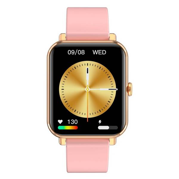 Smartwatch GRC Classic Anruf & SMS Touch Display AMOLED 1,78" Silikon Rosa
