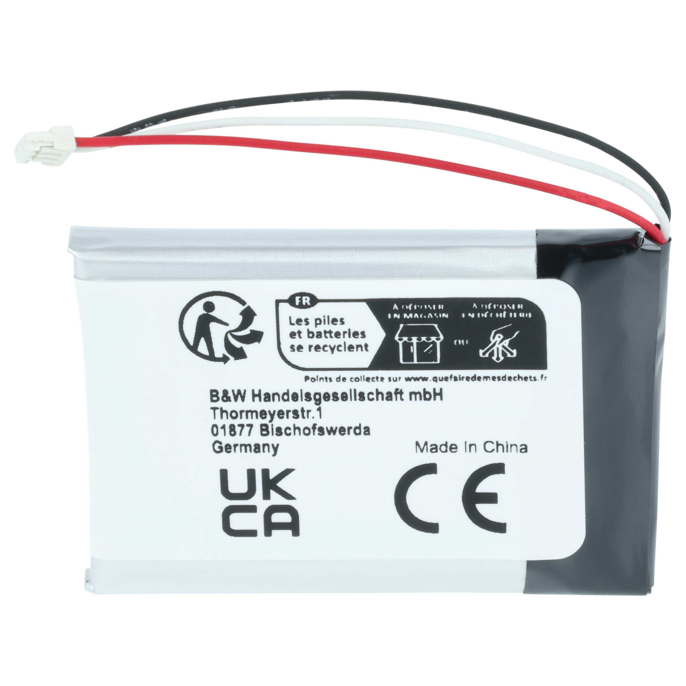 vhbw 5x Akku kompatibel mit Jabra Evolve 75 | Wireless Headset Kopfhörer (400 mAh, 3,7 V, Li-Polymer)-2