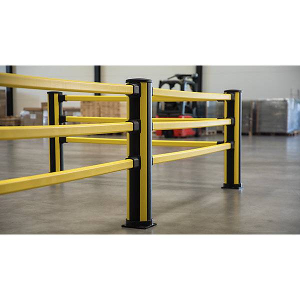 Fußgänger-Poller X-Protect Höhe 1160 mm 6 Anschlüsse gegenüberliegend. Axelent GmbH 77214649-2