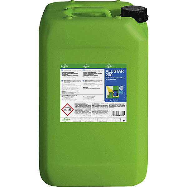 Maschinenreiniger ALUSTAR 200 im Kunststoff-Kanister Inhalt 20 l. Bio Circle Surface Technology GmbH 77192849-0