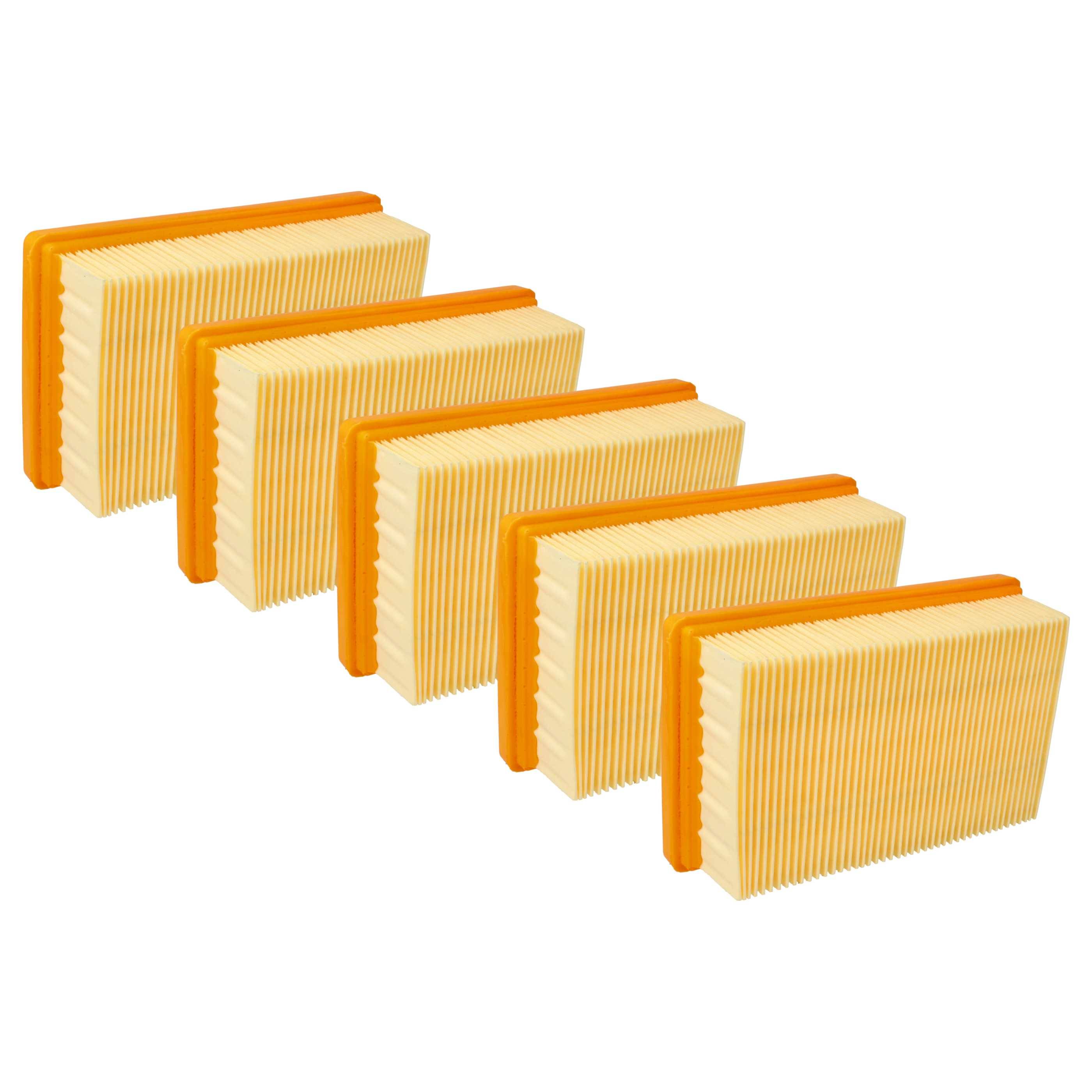 vhbw 5x Flachfaltenfilter F7 Ersatz für Kärcher KFI 4410 | 2.863-005.0 für Staubsauger-0