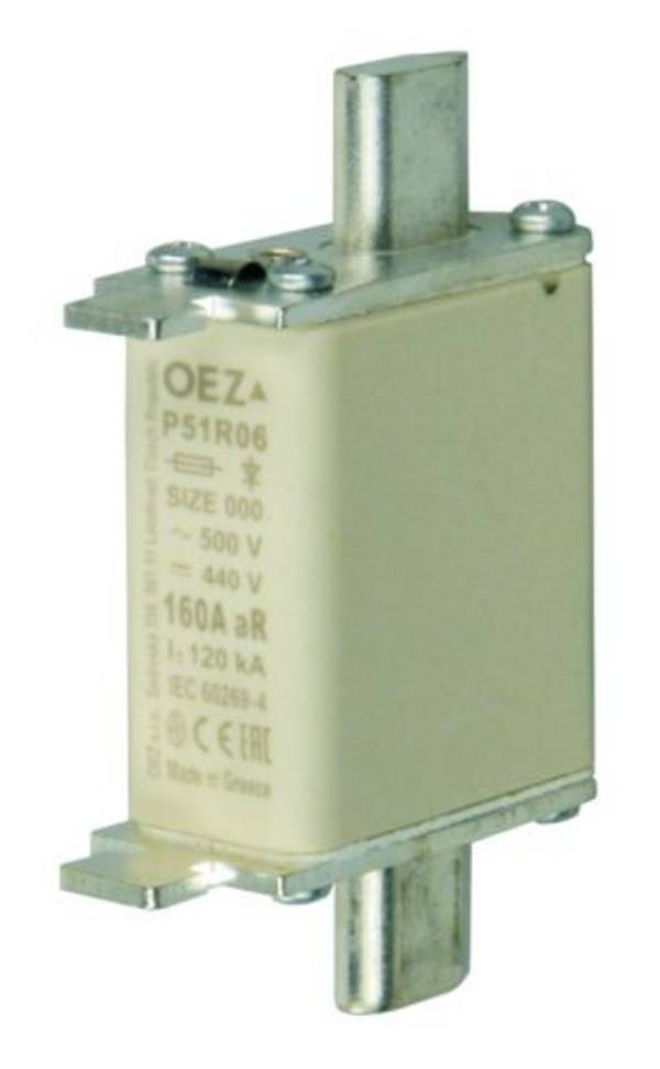 80 A NH-Sicherung, Sicherungsgröße 000, 690 V/AC + 440 V/DC, gR, 3 Stück