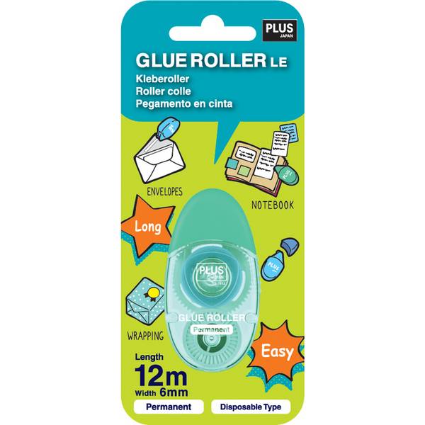 Kleberoller, 6mmx12m, blau PLUS JAPAN 54238