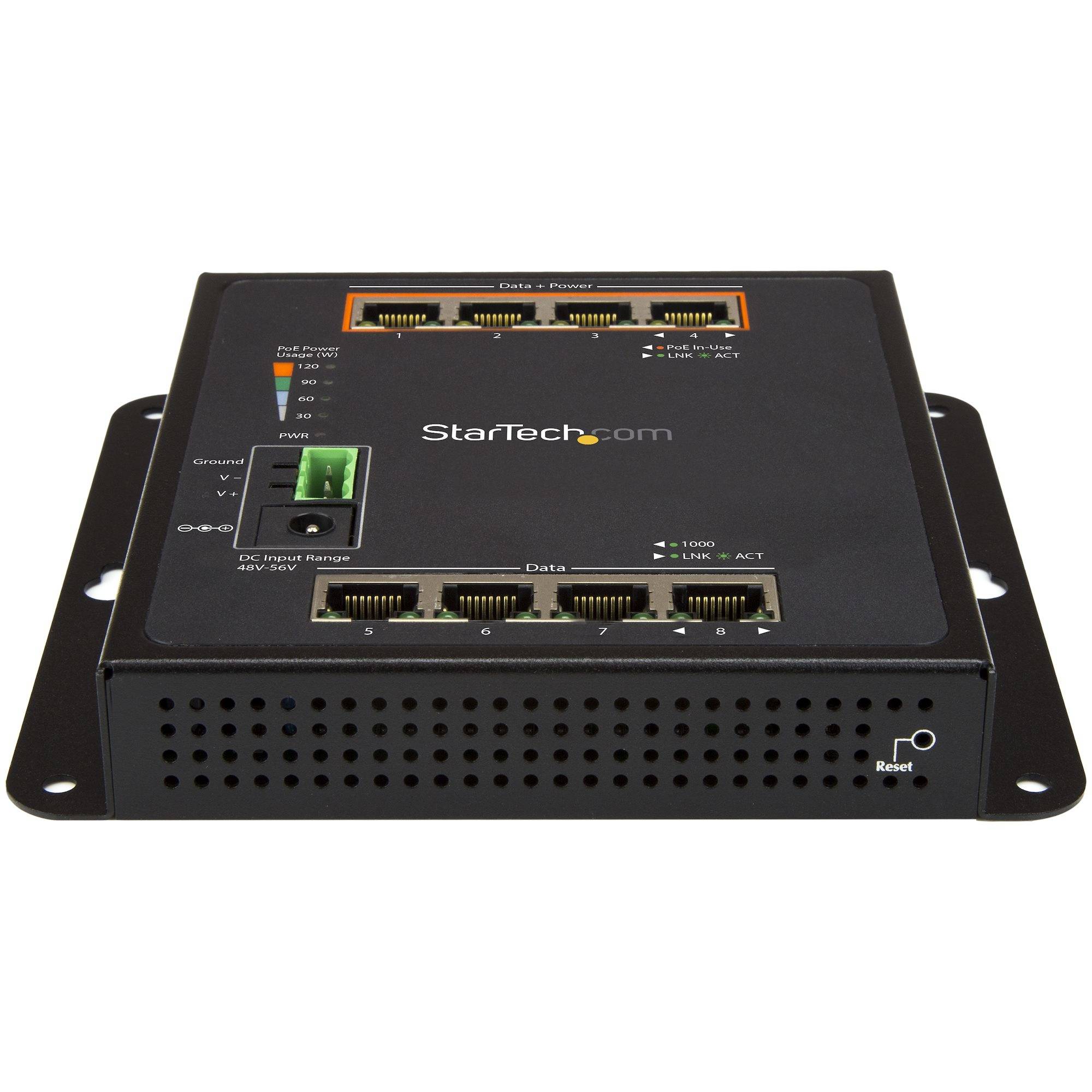 StarTech.com Startech 8 Port POE Managed Ethernet Switch - 30W per PoE+ Port - Industrieller managed Wandmontage Netzwer-1