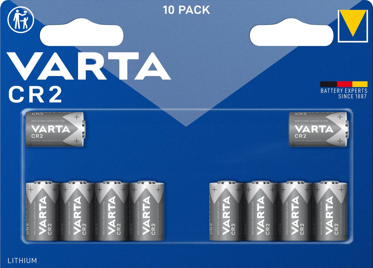 VARTA CR2 Lithium Batterie 3V 920mAh – CR15H270 – Blisterware-1