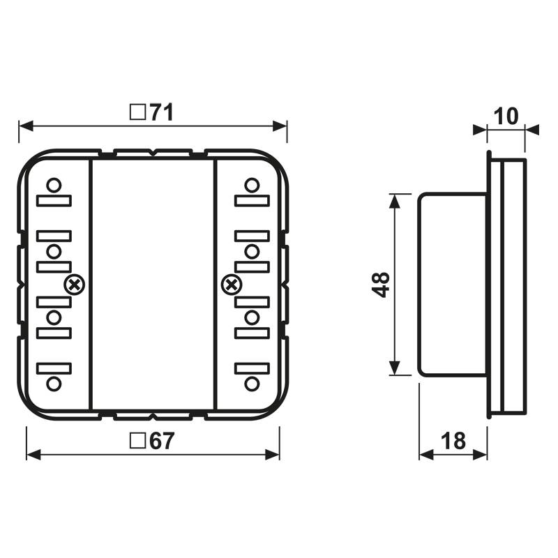 Jung KNX Tastsensor-Modul 1f CD 52911 ST-1