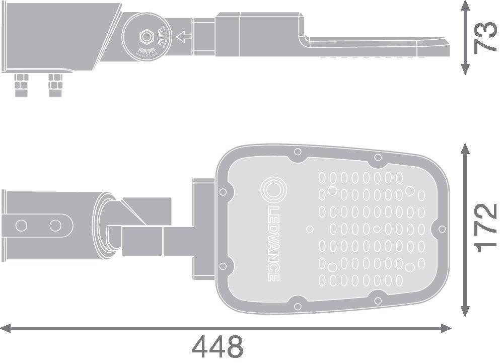 Ledvance LED-Straßenleuchte SLAREASPDSMV30W765-2