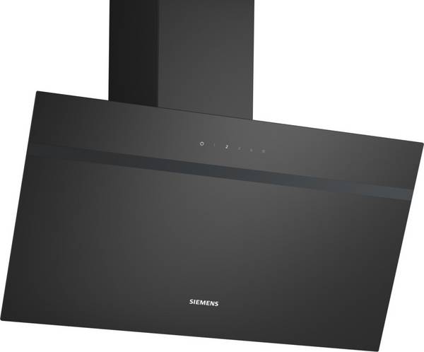 Siemens Dunstabzugshaube LC85KDK60 iQ100 | Wandmontage | Schrägesse | 80 cm | 550 m³/h | LED | touchControl | Schwarz