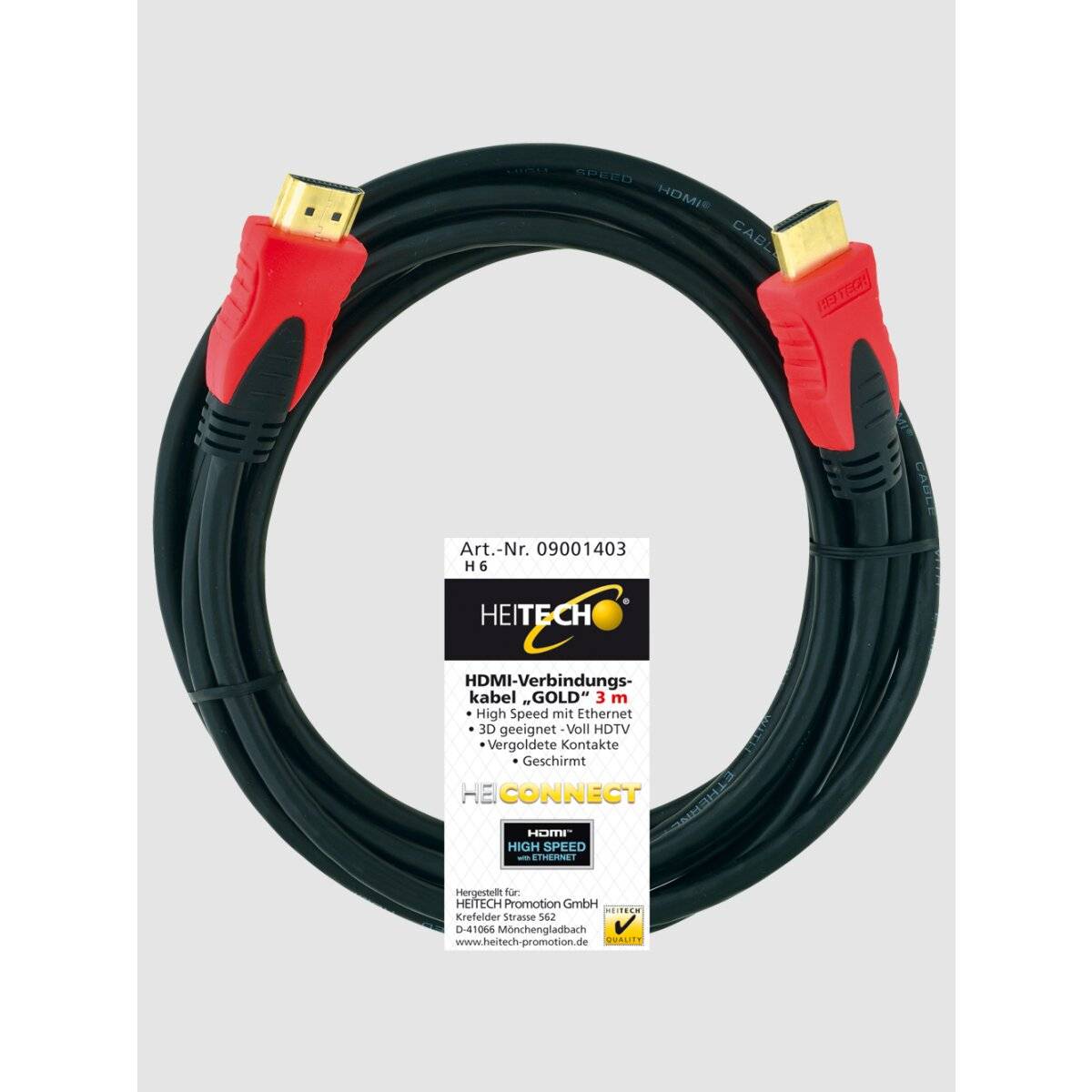 HDMI-Verbindungskabel „Gold“ 3m-1