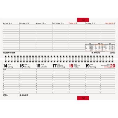 rido idé Tischkalender "septant", 2024, Glanzkarton gold (6280111)-0