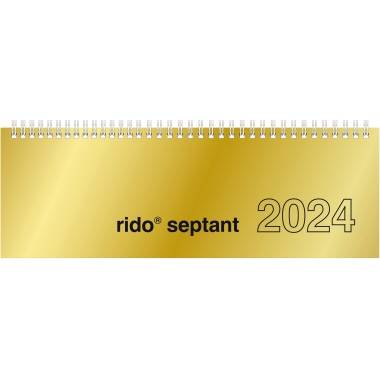 rido idé Tischkalender "septant", 2024, Glanzkarton gold (6280111)-2