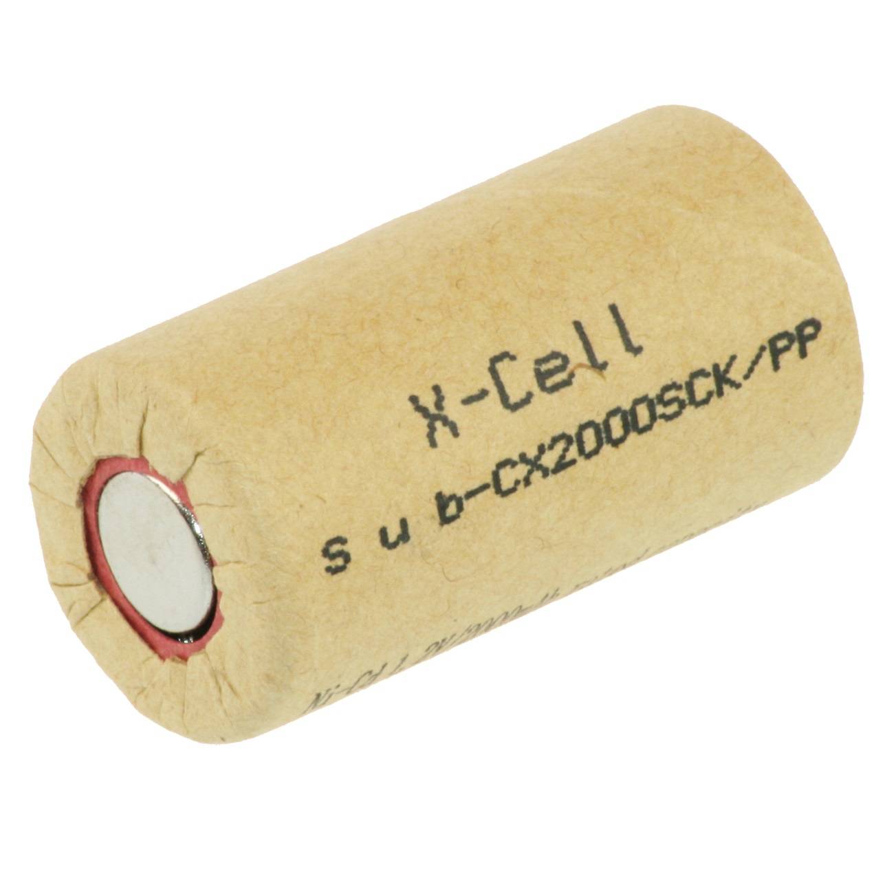 XCell Akku X2000SCK/PP Sub-C, Hochstrom, Flattop-0