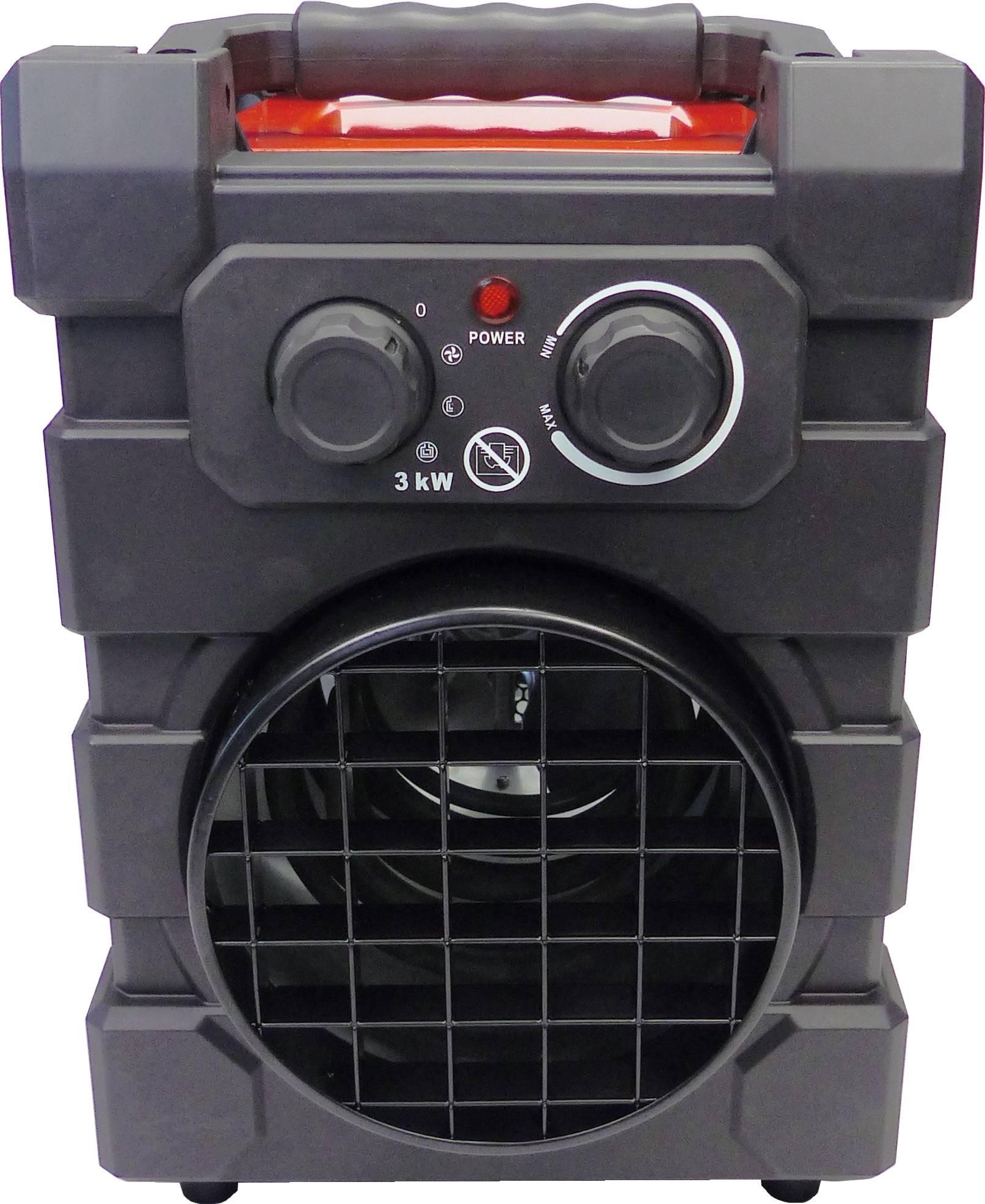 WDH Heizgebläse WDH-BGP03Pro (3kW) - 25m² - H 33 x B 23,5 x T 35 cm-3