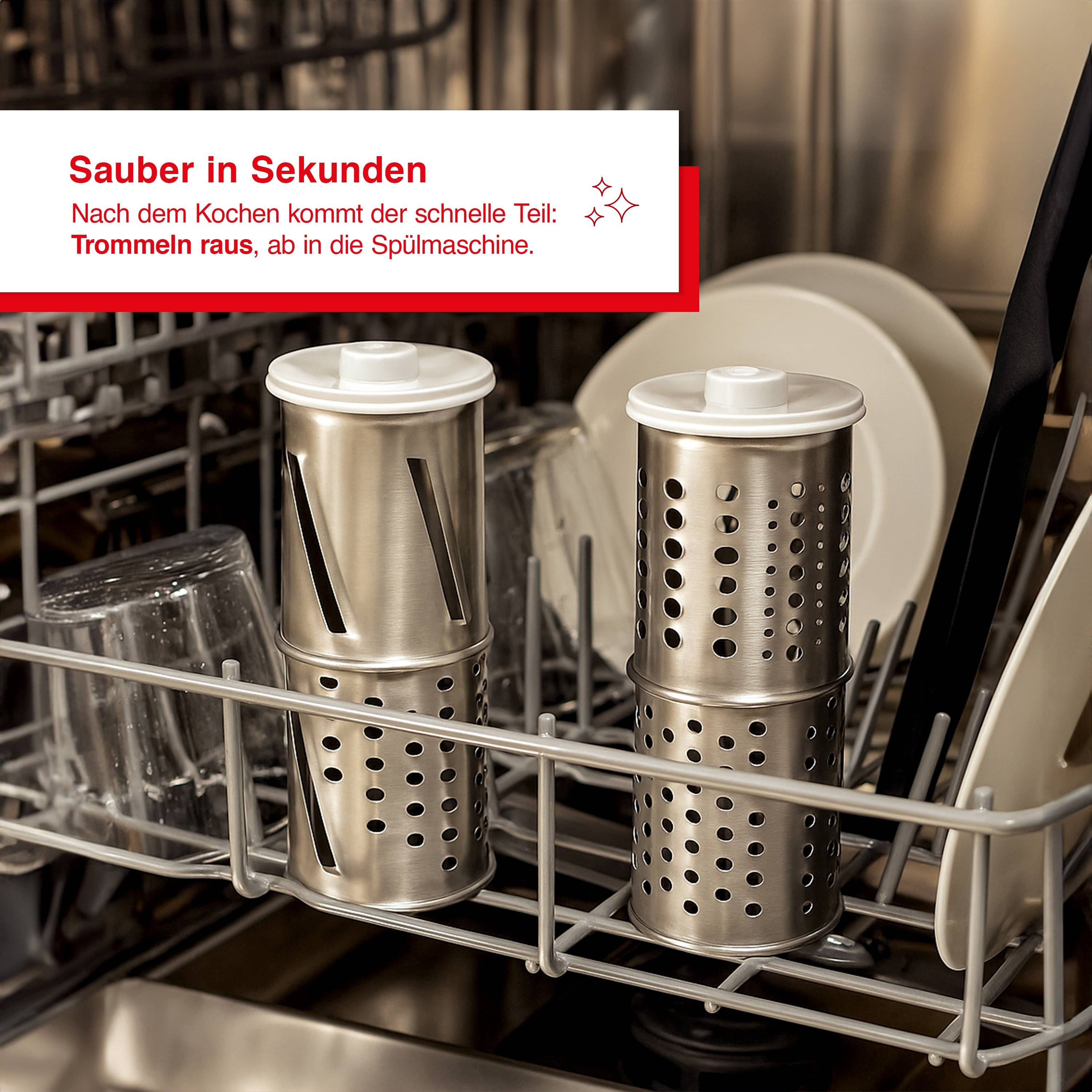Solis Zerkleinerer 350 W, 5 Schneidetrommeln, Reiben, raspeln, schneiden, mahlen-4
