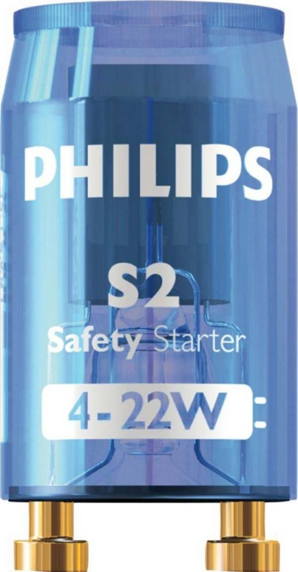 PHILIPS-LM Starter elektr 4-22W f.Leucht S2 4-22W SER 220-240V BL LIS/12X25C