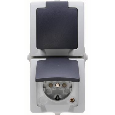 5 Stk. Kopp Steckdose 136956008 grau Kunststoff