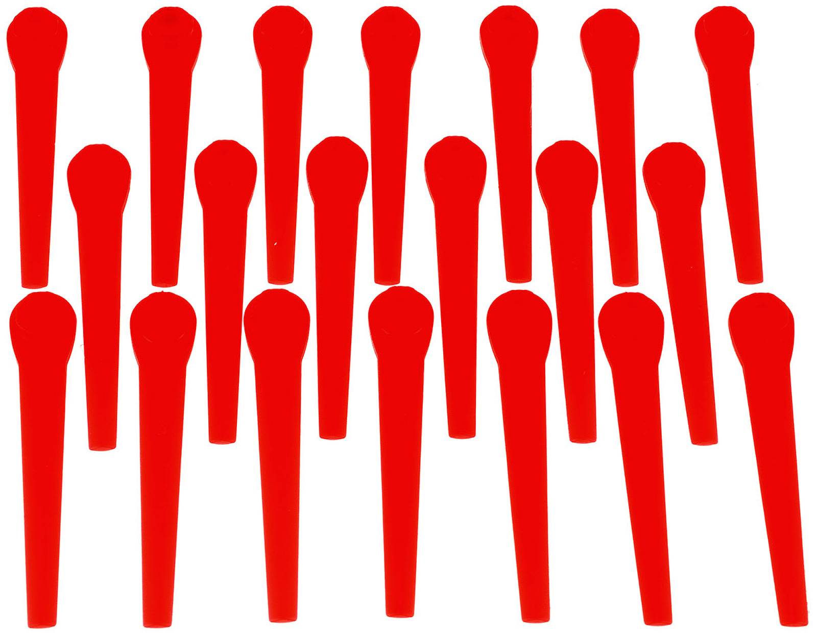 20x Ersatzmesser Kompatibel mit Parkside PRTA 20 Li A1,Kunststoffmesser für Rasentrimmer Parkside-0