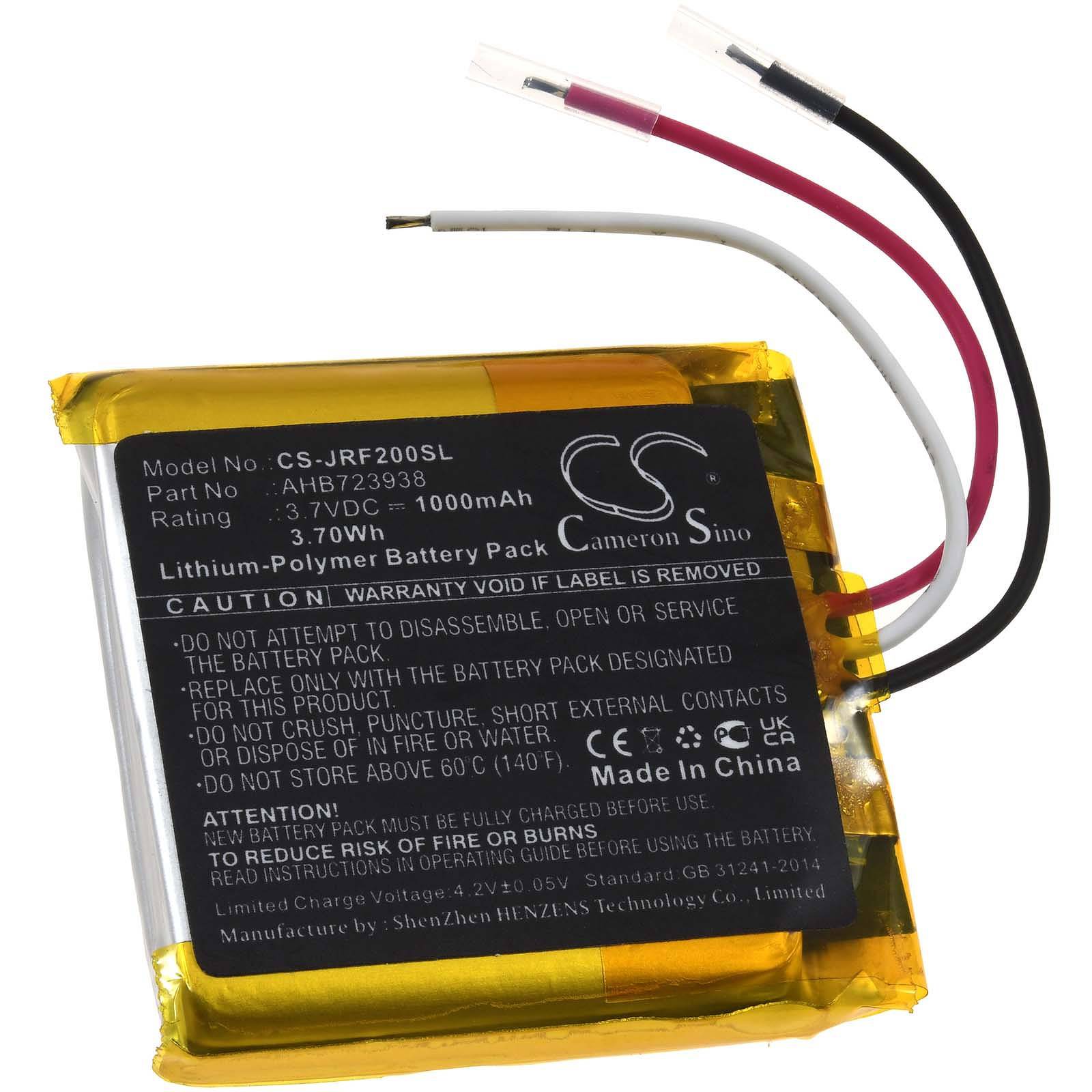 Akku kompatibel mit Jabra Typ AHB723938, 3,7V, Li-Polymer