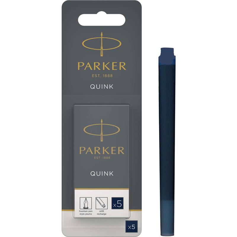 PARKER Großraum-Tintenpatronen QUINK, im Blister,schwarzblau-0