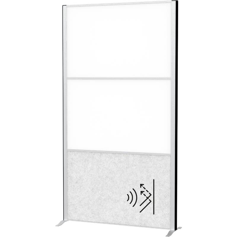 Stellwandsystem MAULconnecto 9623095 2xWB 1xAkustik hellgrau Stand-0