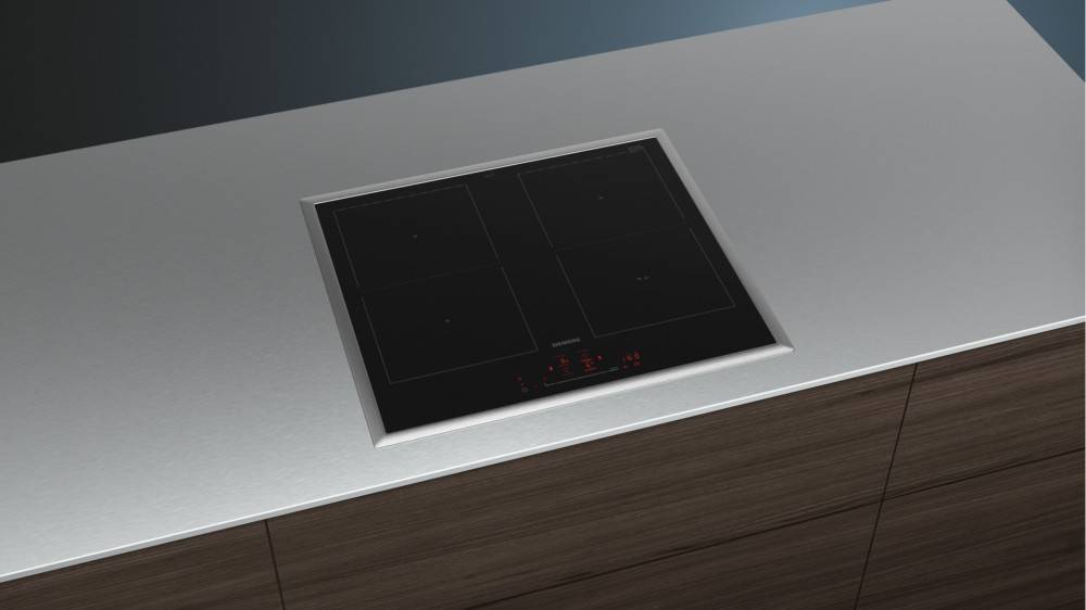 Siemens iQ500 ED645HQC1E, Schwarz, Edelstahl, Integriert, 60 cm, Zonen-Induktionskochfeld, Glaskeramik, 4 Zone(n)-2