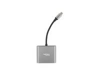 Natec Fowler Multi-Port USB Hub Mini USB-C PD, USB 3.0, HDMI 4K-0