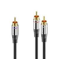 sonero Cinch auf 2x Cinch Subwoofer Kabel 7,5m S-AC900-075-0