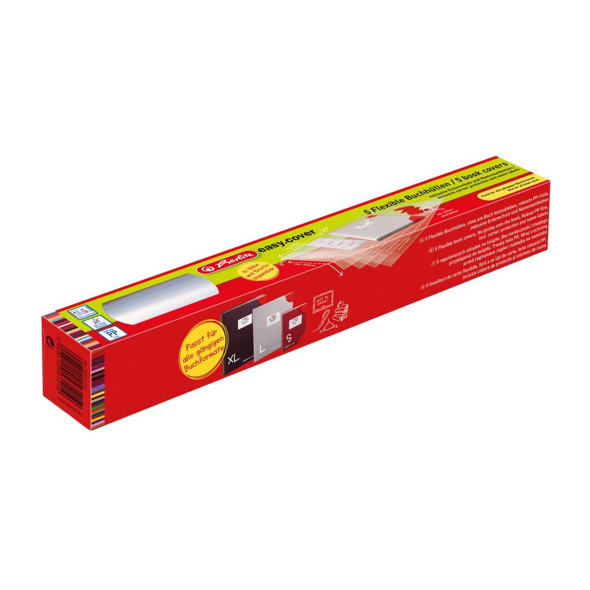 Herlitz 50014743, Transparent, Polypropylen (PP), 340 mm, 585 mm, 5 Stück(e)-0