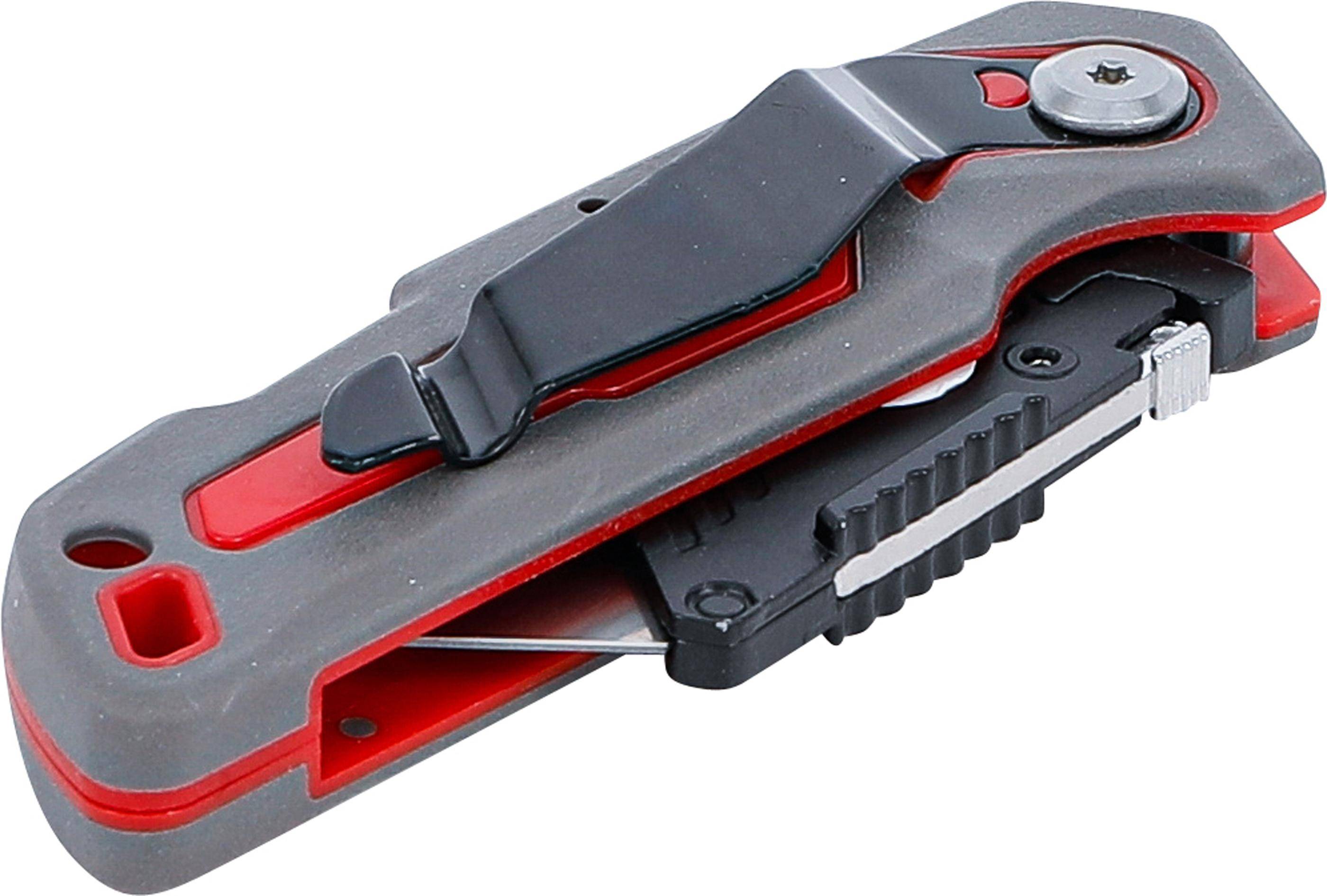 Klappmesser 160 mm verbauter Klinge und zusätzlicher Klingenbox mit 4 Ersatz-Trapezklingen-3