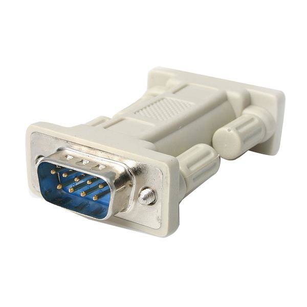 DB9 RS232 Serieller Nullmodem-Adapter – Stecker/Stecker - Nullmodemadapter - DB-