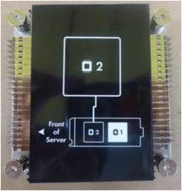HPE PROCESSOR TWO HEATSINK