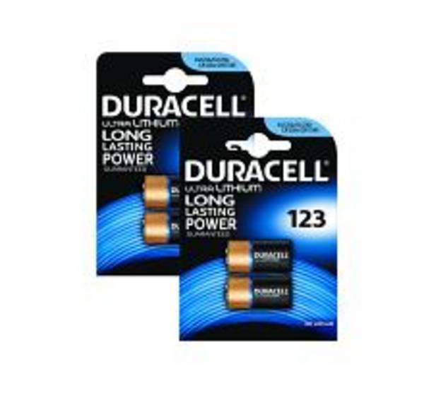 DL123/CR123A Lithium Battery - 4 Pack Common Photographic Battery