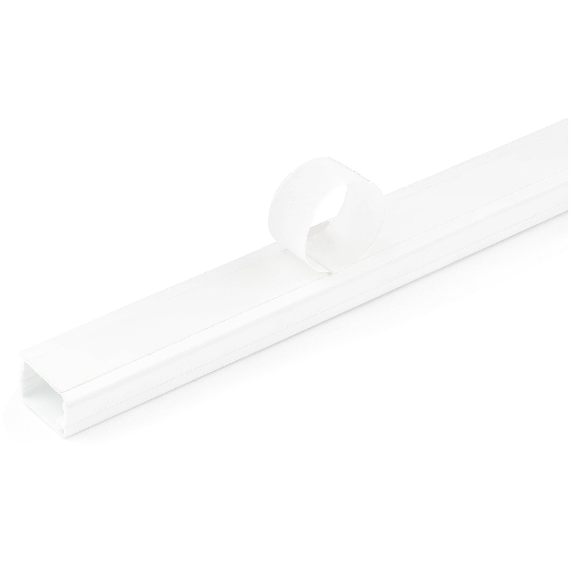 StarTech.com Solide Kabelführung mit Klebeband und Abdeckung, 19 x 13 mm und 1,8-1