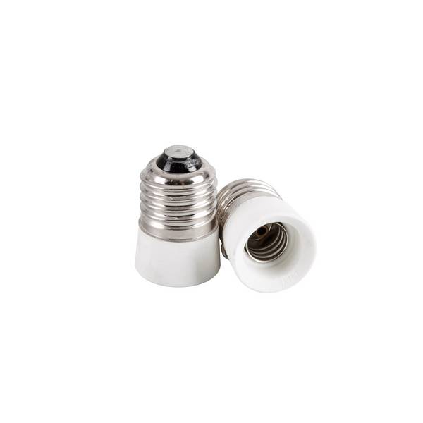 2x Lampensockel Adapter Konverter E27 Fassung auf E14 Sockel Lampenadapter
